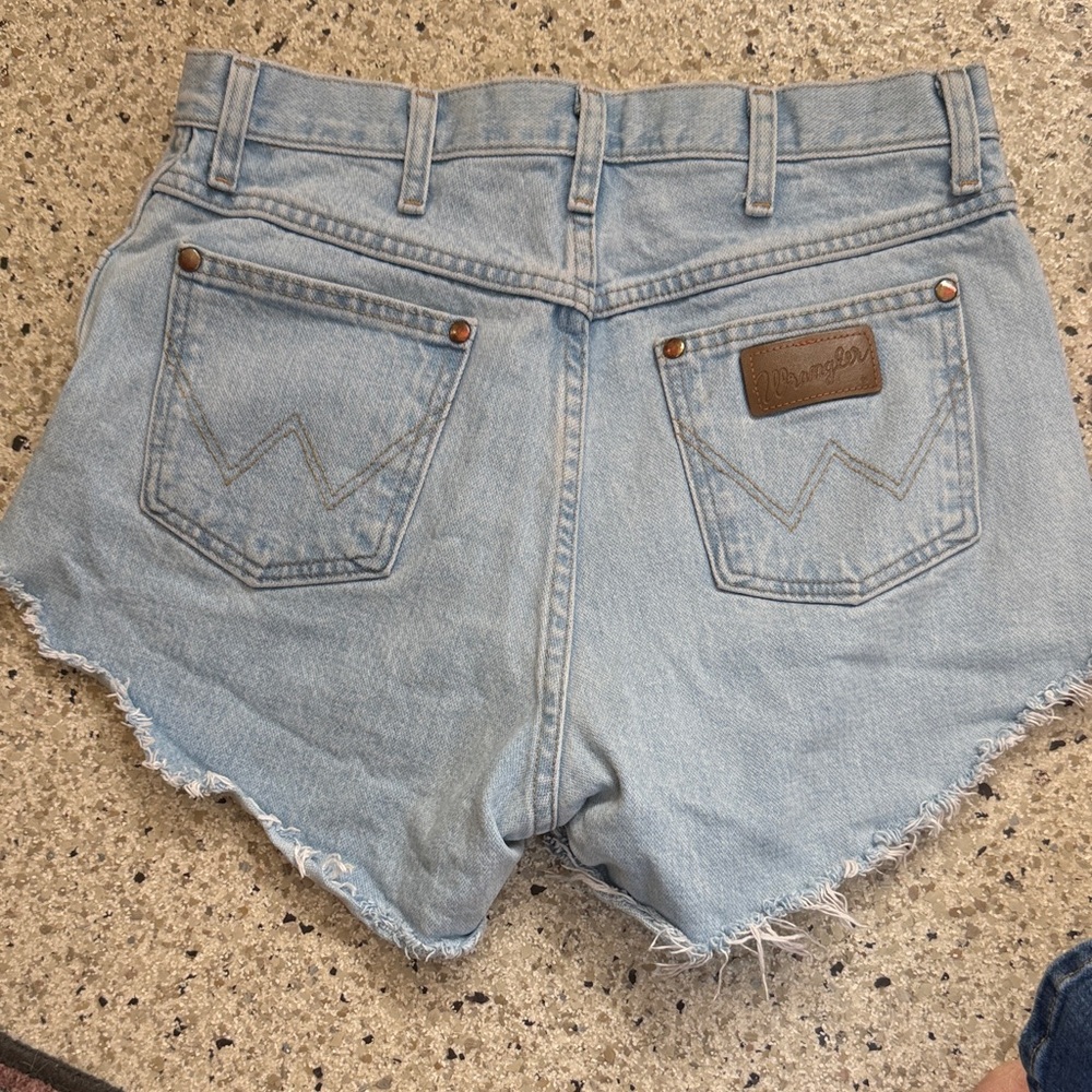 Wrangler Women's Faded Blue Jean Shorts